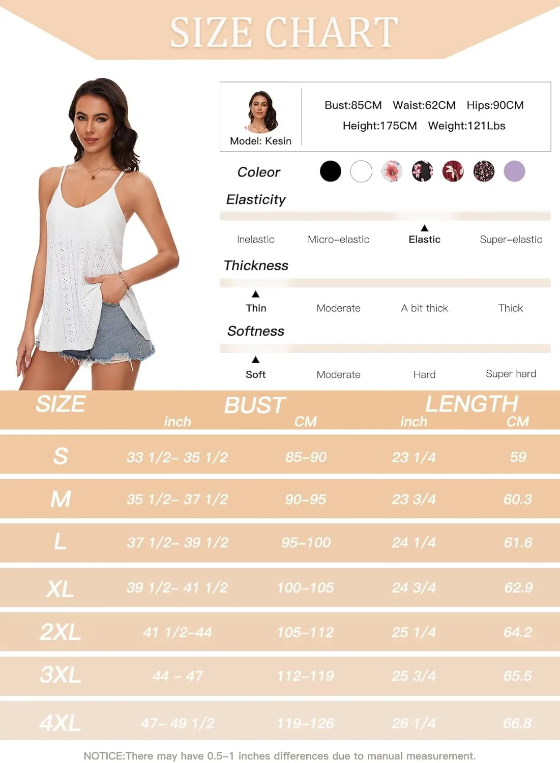 V Neck Strappy Tank Top with Removable Built in Bra Cup Summer Flowy Pleated Sleveless Shirt Adjsutbale Strap Blouse S-3XL