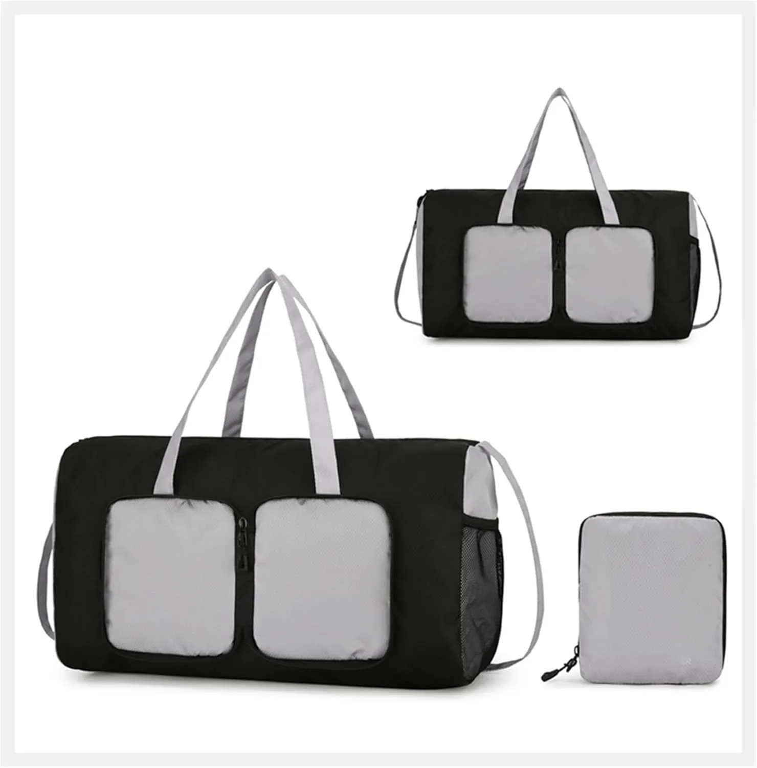 Versatile Travel Foldable Garment Bag with Adjustable Strap Large Waterproof Overnight Bag Beach Swim Bag for Sports Gym