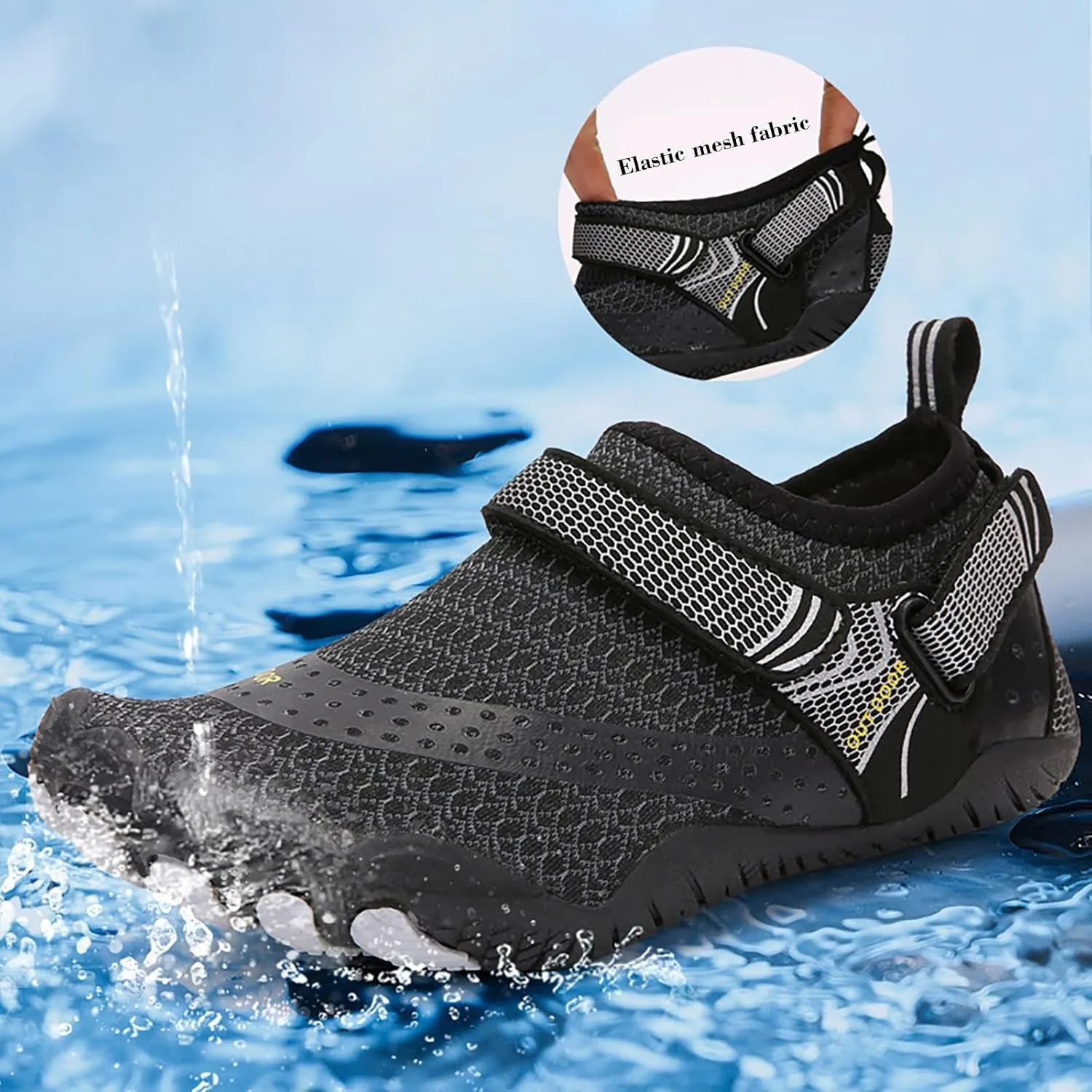 Water Shoes Men Wide Width Barefoot Aqua Socks Quick Dry Barefoot Shoes Women Water Shoes Men Wide Width Water Sports Shoes Non Slip Shoes for Beach Swim Pool River Boating Surf
