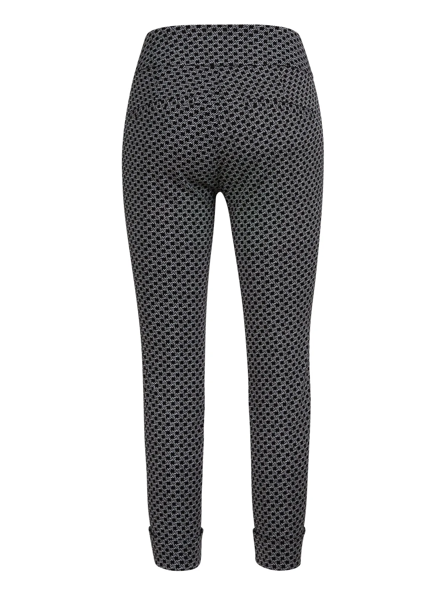 Whitney High-Waisted Pull-On Capri Pant - Abstract Print