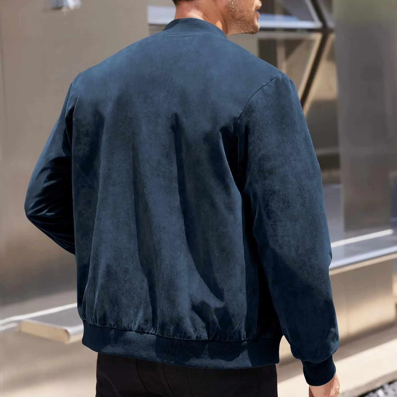 Wind Breaker Jackets Mens Casual Varsity Jacket Men Fashion Mens Jackets Lightweight Zip Up Jacket for Men
