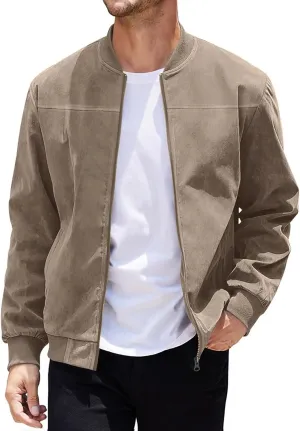 Wind Breaker Jackets Mens Casual Varsity Jacket Men Fashion Mens Jackets Lightweight Zip Up Jacket for Men