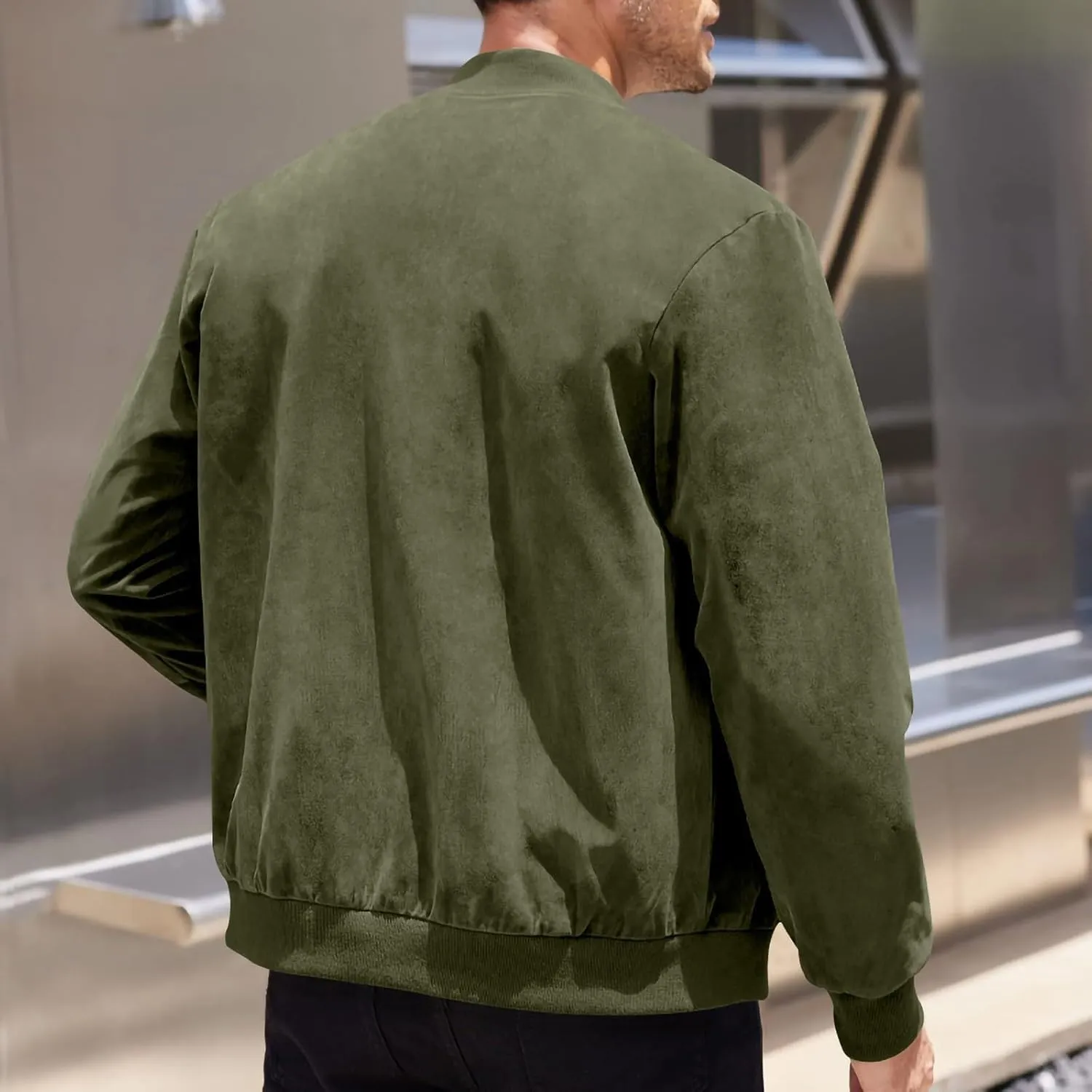Wind Breaker Jackets Mens Casual Varsity Jacket Men Fashion Mens Jackets Lightweight Zip Up Jacket for Men