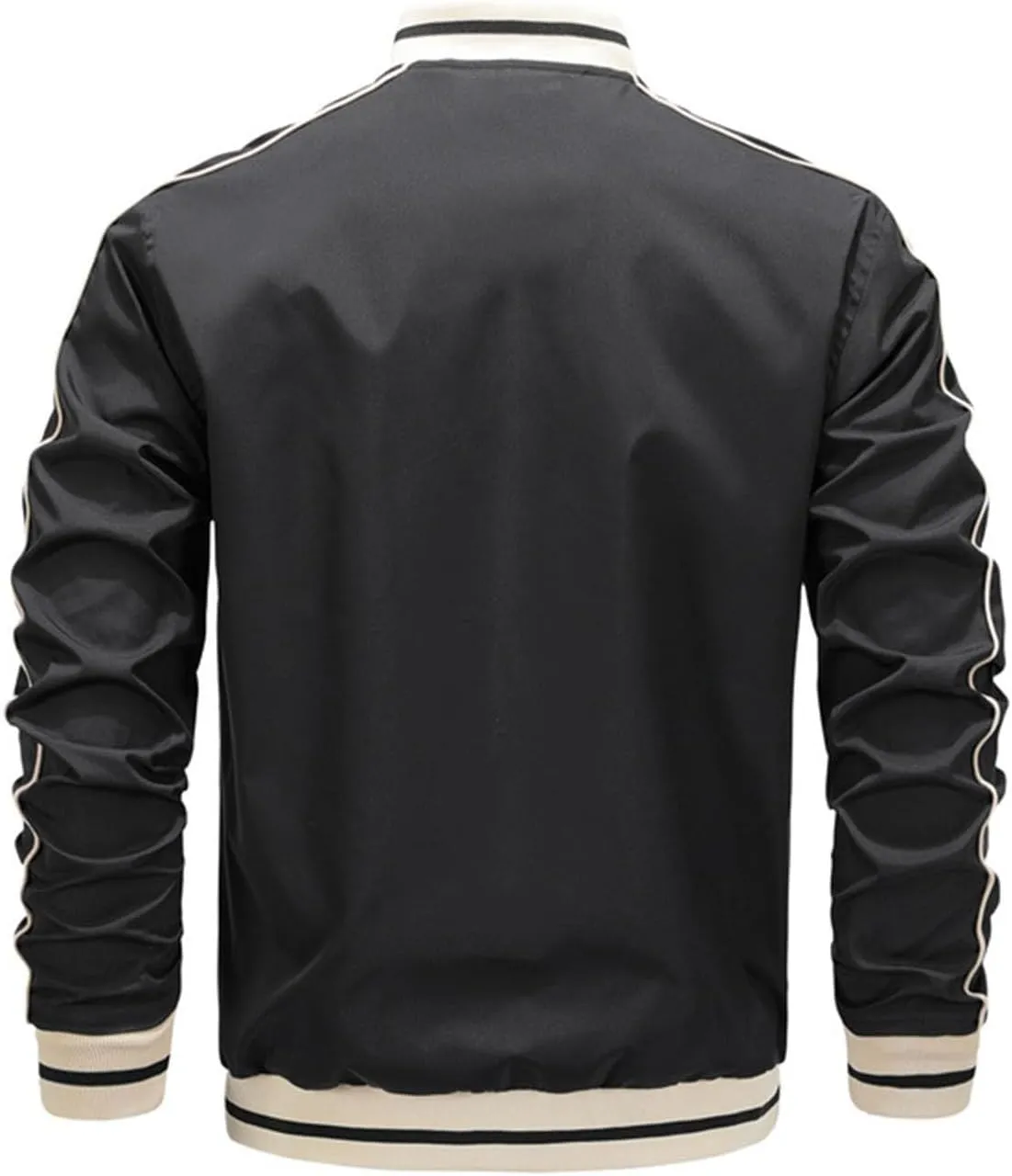 Windbreaker Jackets for Men Fashion Mens Bomber Jacket Lightweight Men's Varsity Jackets Zip Up Jacket for Men