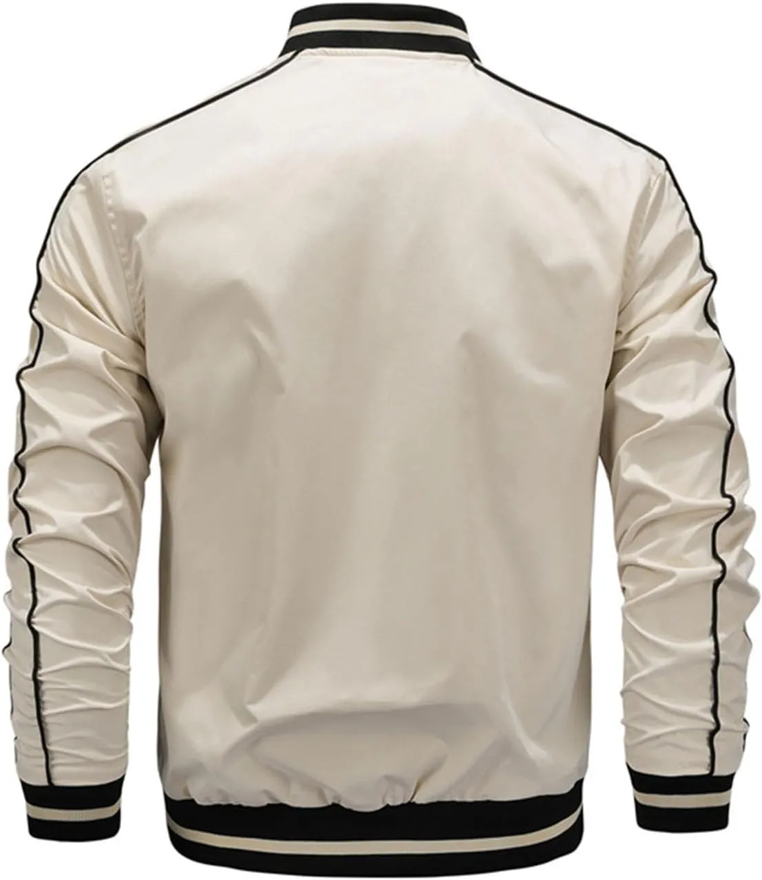 Windbreaker Jackets for Men Fashion Mens Bomber Jacket Lightweight Men's Varsity Jackets Zip Up Jacket for Men