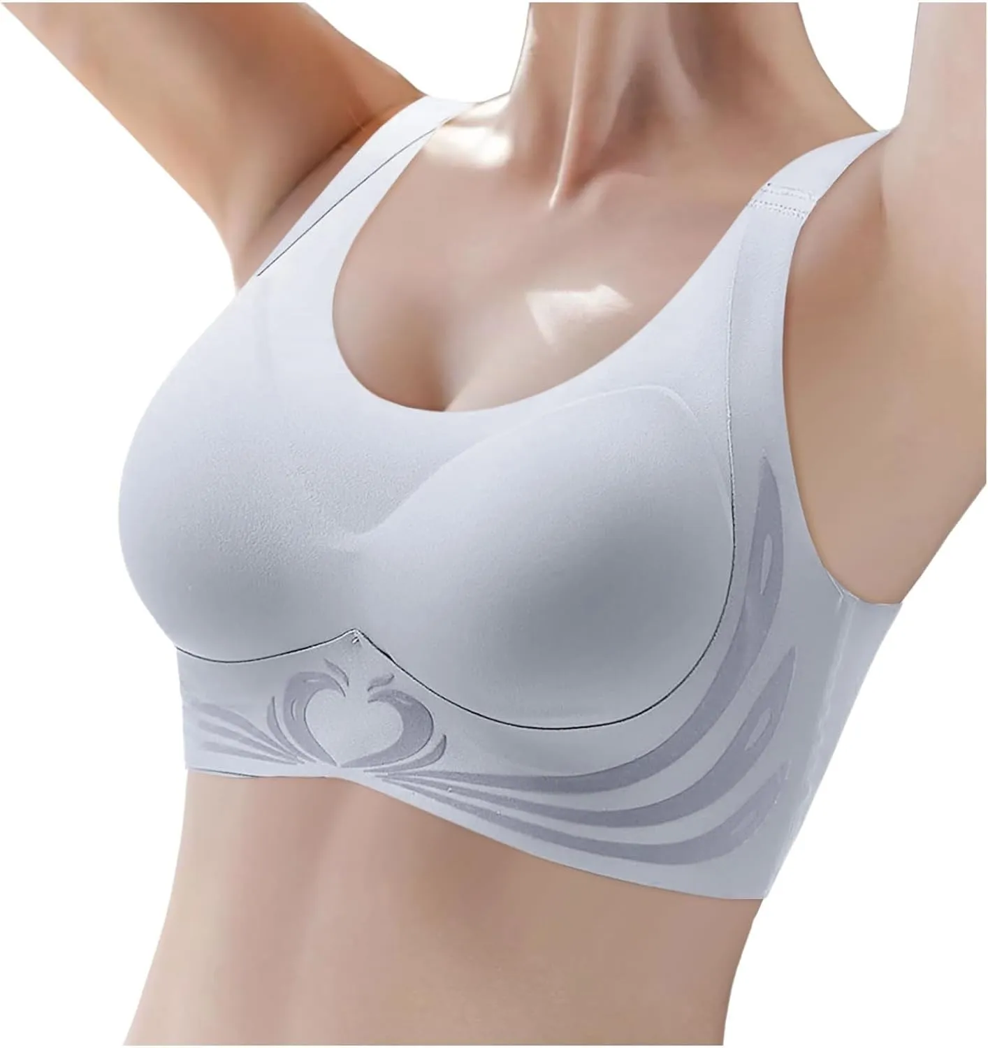 Wireless Push Up Bra - Seamless Lifting Bras with Anti-Sagging Super Gather for Older Women