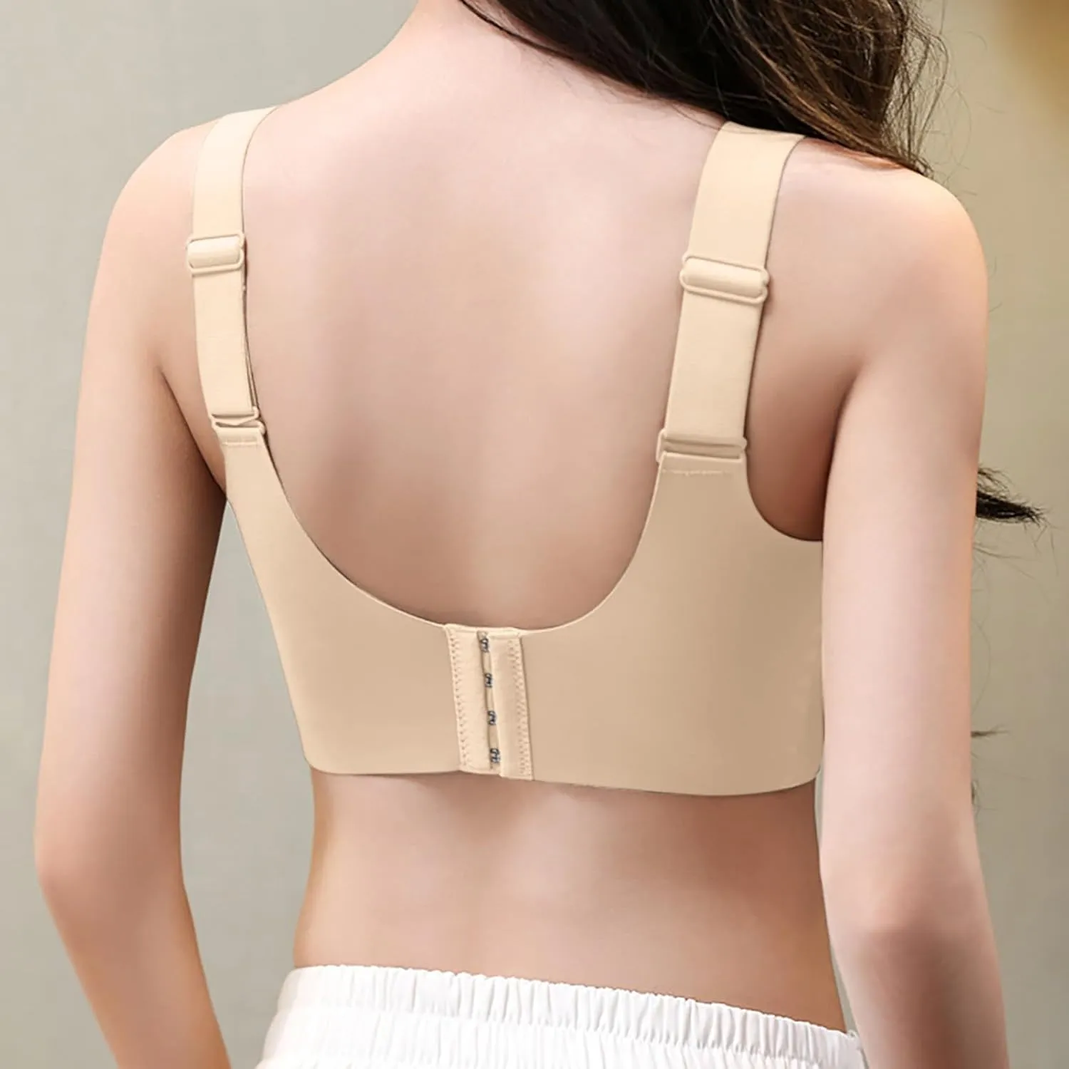 Wireless Push Up Bra - Seamless Lifting Bras with Anti-Sagging Super Gather for Older Women