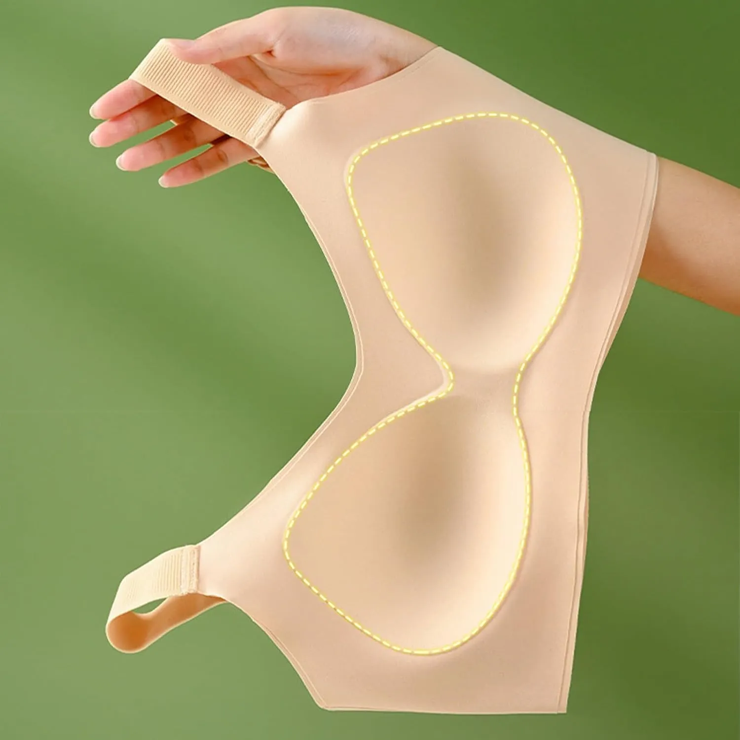 Wireless Push Up Bra - Seamless Lifting Bras with Anti-Sagging Super Gather for Older Women
