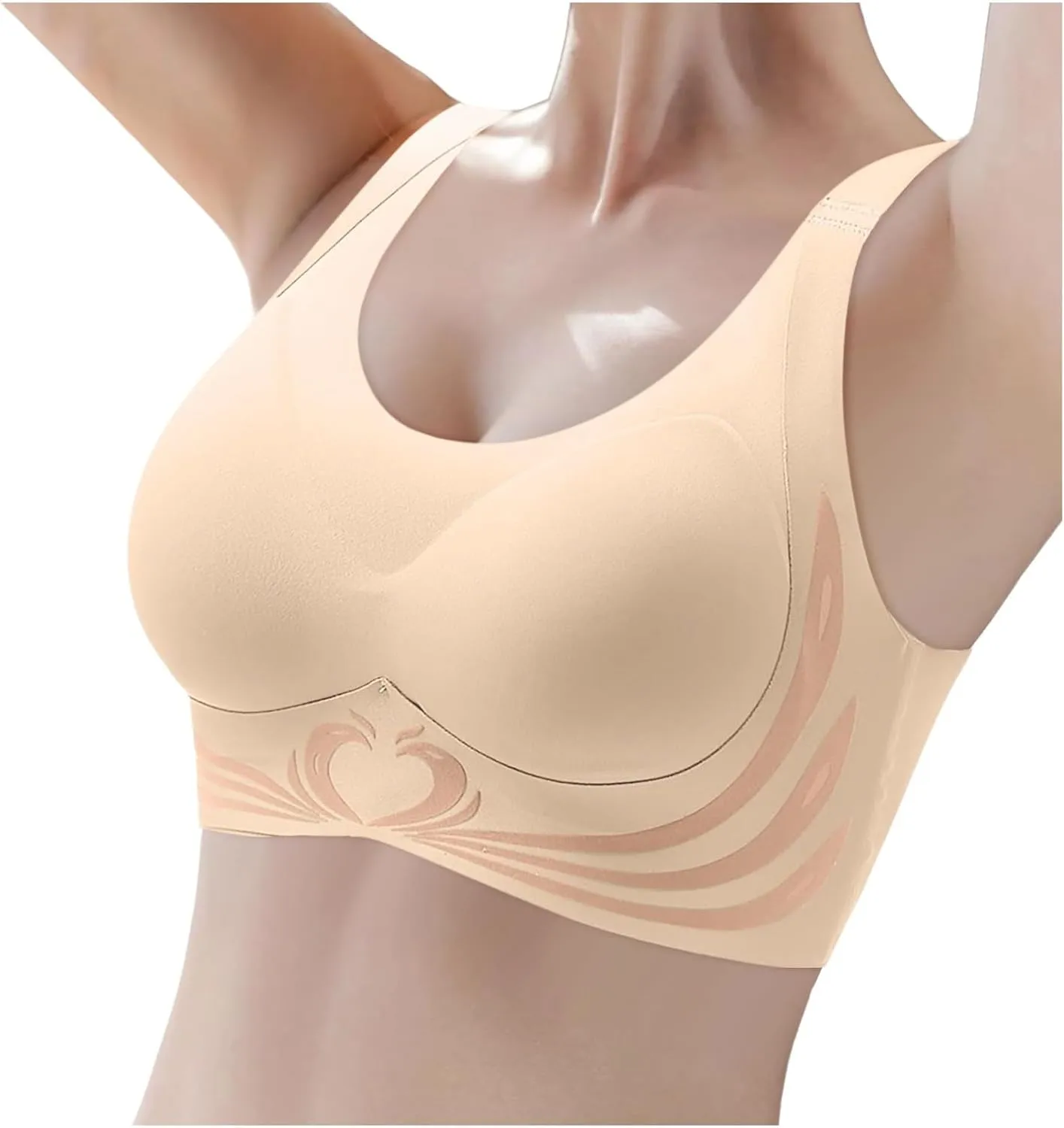 Wireless Push Up Bra - Seamless Lifting Bras with Anti-Sagging Super Gather for Older Women