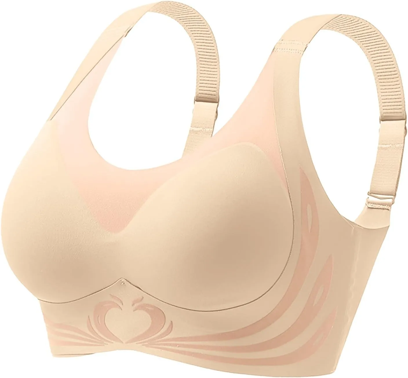Wireless Push Up Bra - Seamless Lifting Bras with Anti-Sagging Super Gather for Older Women