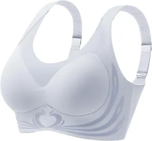 Wireless Push Up Bra - Seamless Lifting Bras with Anti-Sagging Super Gather for Older Women