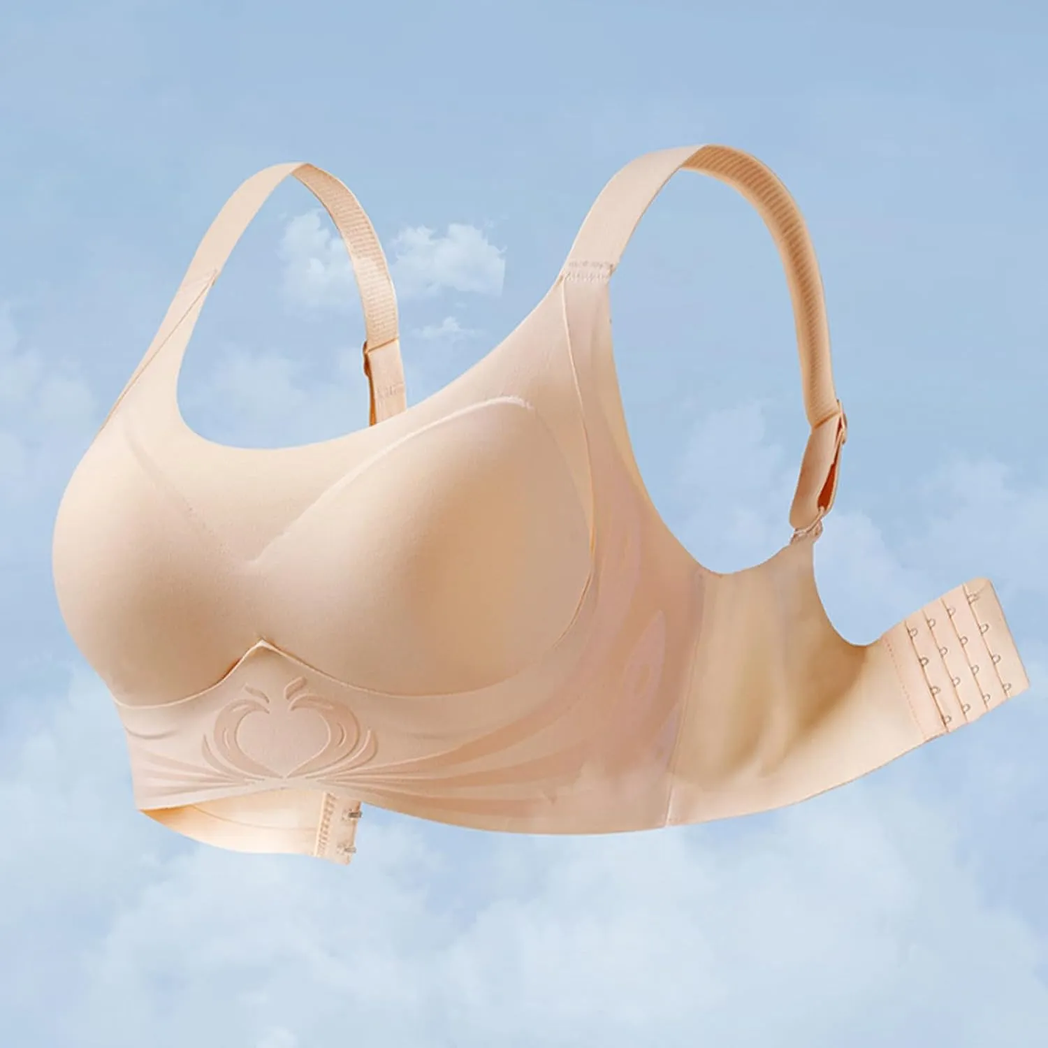 Wireless Push Up Bra - Seamless Lifting Bras with Anti-Sagging Super Gather for Older Women