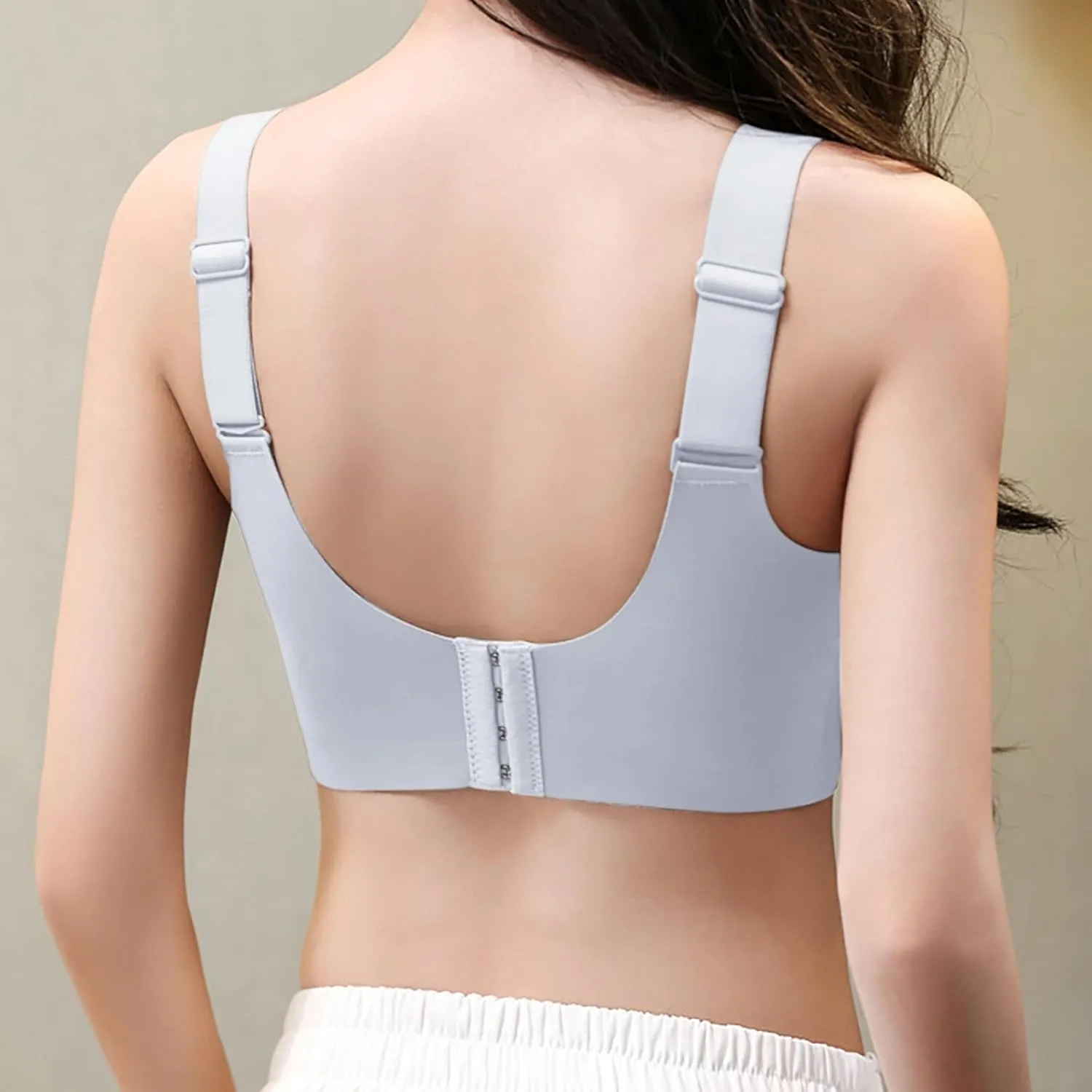 Wireless Push Up Bra - Seamless Lifting Bras with Anti-Sagging Super Gather for Older Women