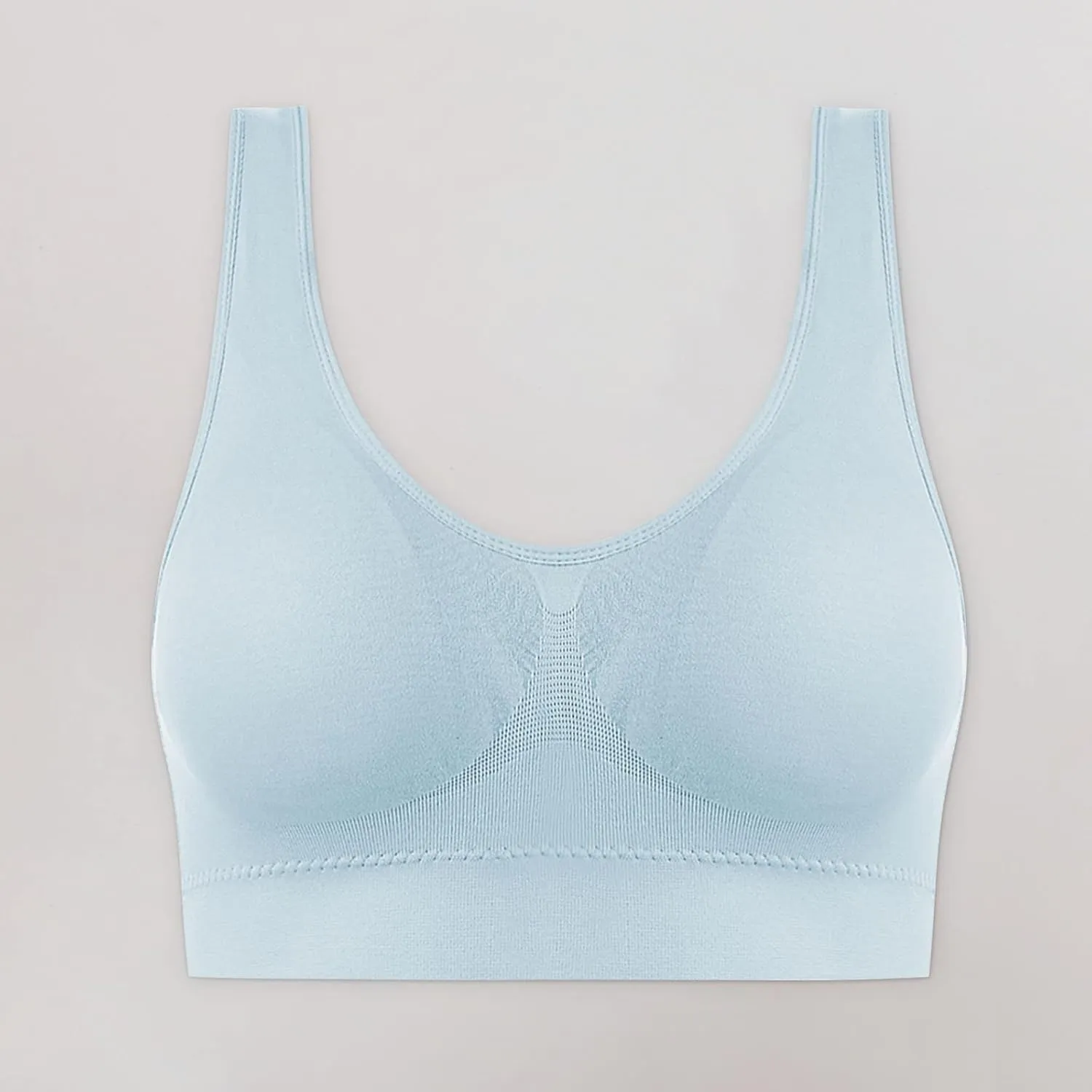 Womans Wireless Breathable Gathering Sports Bra Traceless Comfortable No Steel Ring Vest Everyday Sleep Bras