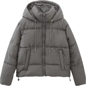 Women Coat Vintage Loose Hooded Cotton Padded Jackets Warm Thick Parkas Female Casual Outerwear