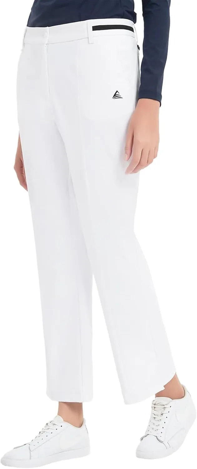 Women Golf Pants with Pockets Spring Summer 4-Way Stretch Lightweight Quick Dry Casual Pants Athletic UPF 50 