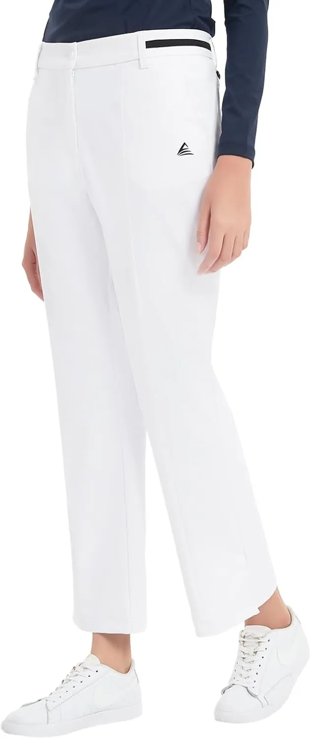 Women Golf Pants with Pockets Spring Summer 4-Way Stretch Lightweight Quick Dry Casual Pants Athletic UPF 50 