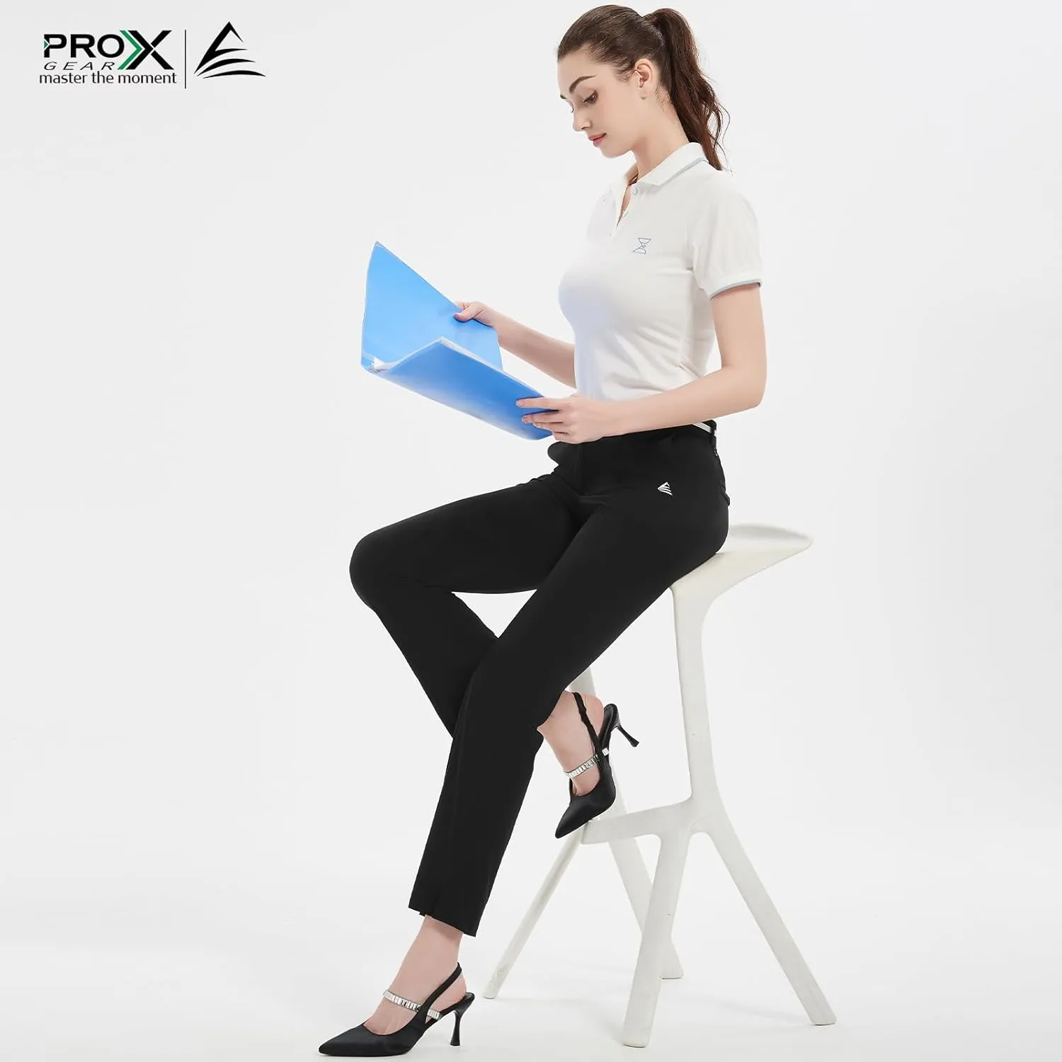 Women Golf Pants with Pockets Spring Summer 4-Way Stretch Lightweight Quick Dry Casual Pants Athletic UPF 50 