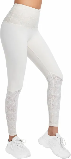 Women Lace Yoga Capris with Pockets Tummy Control Workout Capri Leggings Compression Breathable Ideal for Gym Running