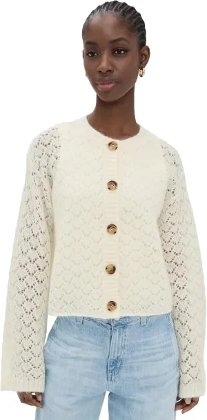 Women's Cierrou Cardigan, Soft White, S