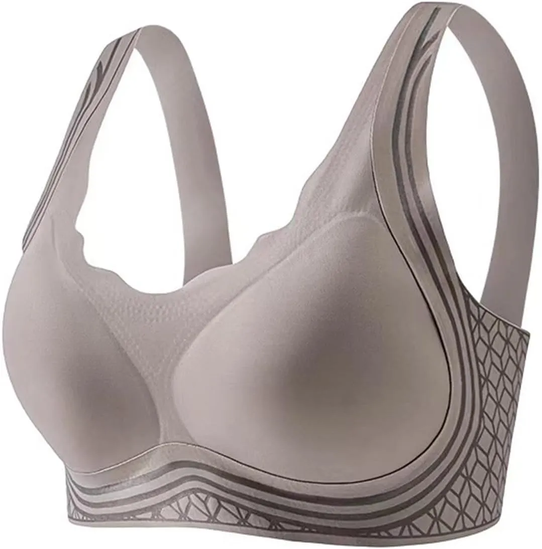 Women's Comfortable and Sexy Transparent Shoulder Strap Cordless Backless Spongeless with Convertible Medium