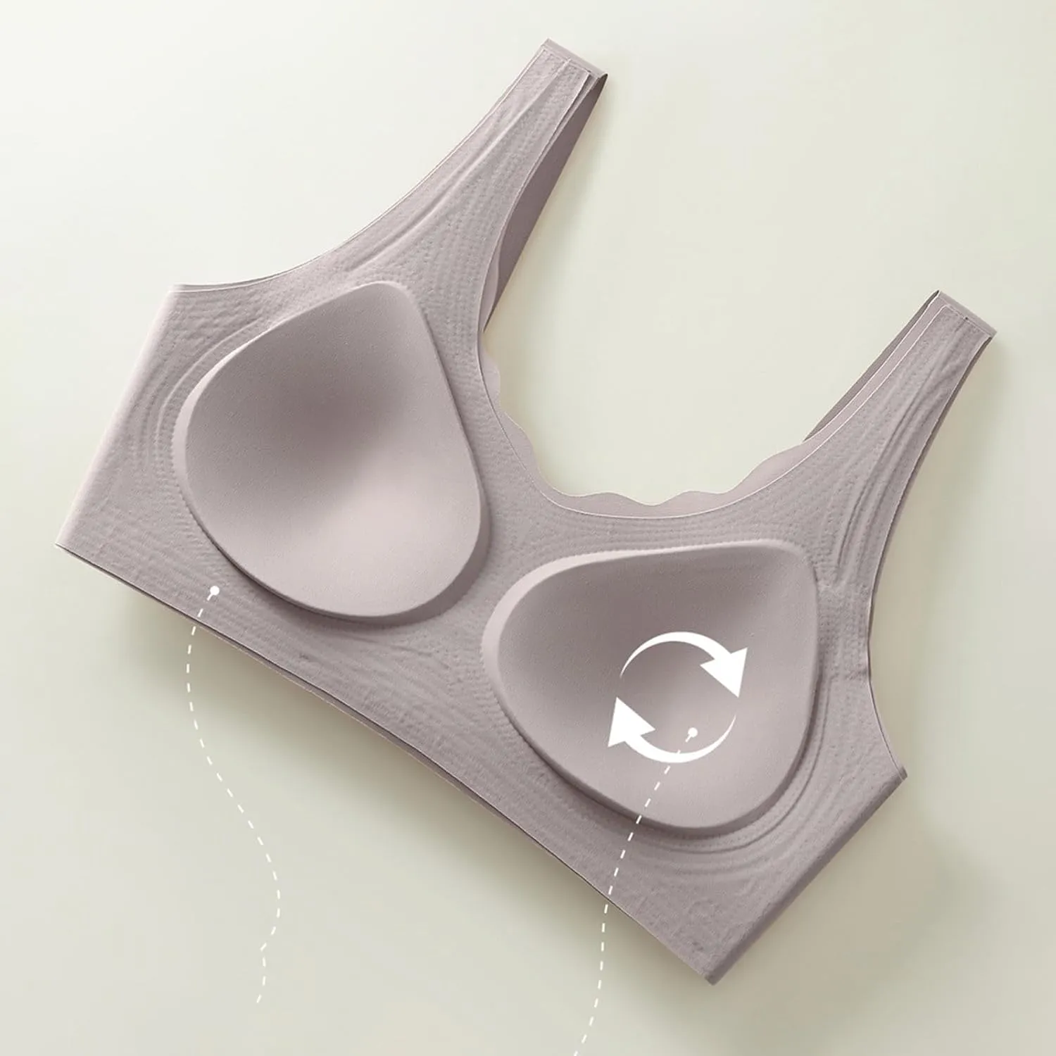 Women's Comfortable and Sexy Transparent Shoulder Strap Cordless Backless Spongeless with Convertible Medium