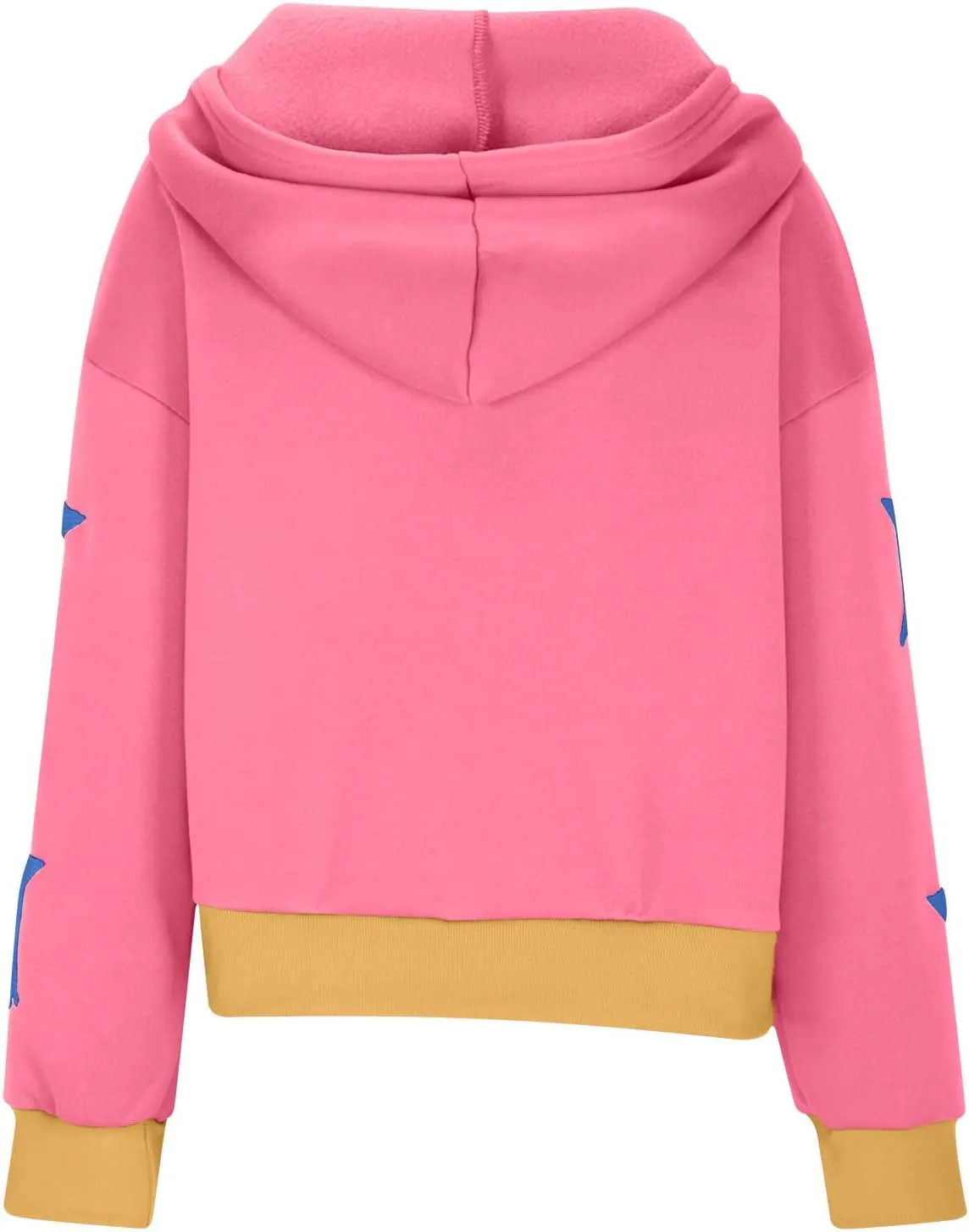 Womens Cropped Oversized Hoodies Long Sleeve Half Zip Pullover Sweatshirts 2024 Fashion Outfits Cute Y2K Clothes