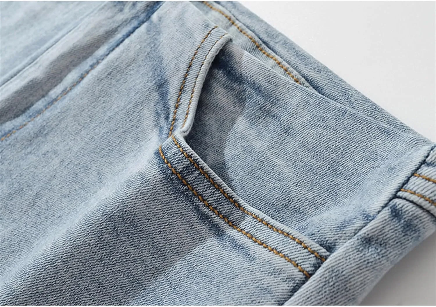 Women's Denim Mini Skort High Waisted Stretch Casual Jean Skirt Pockets