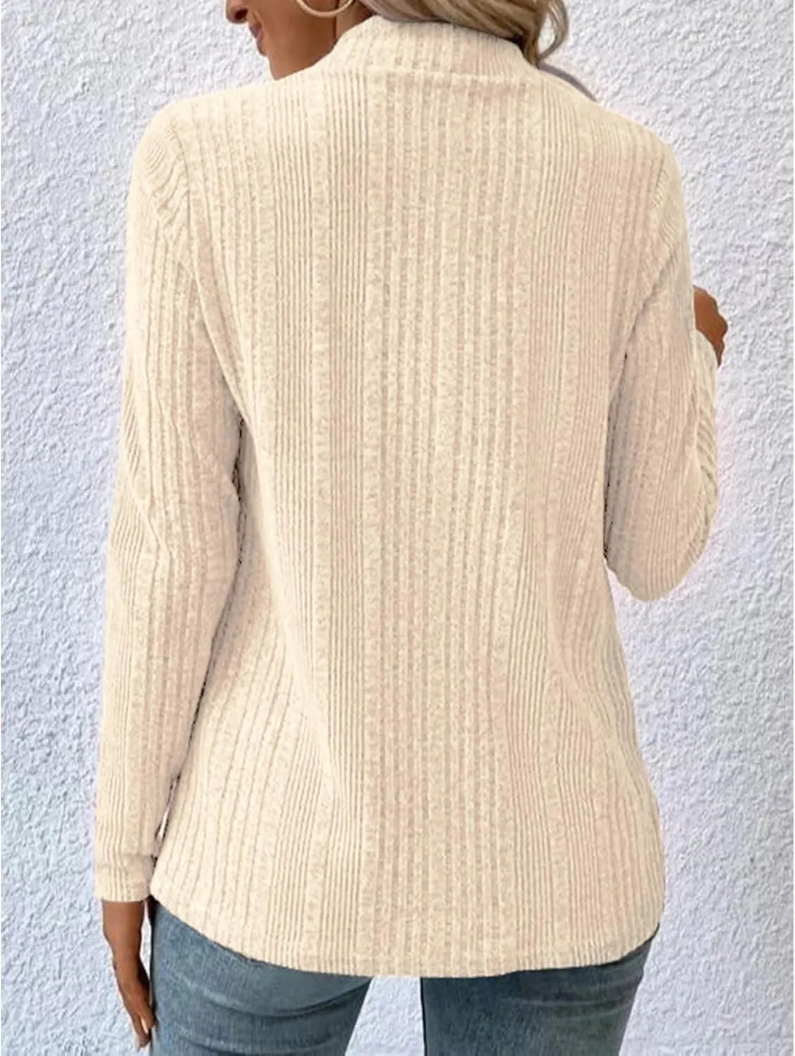 Women's Draped Open Front Lightweight Cardigan Tops Casual Long Sleeve Knit Outerwear Coffee Look