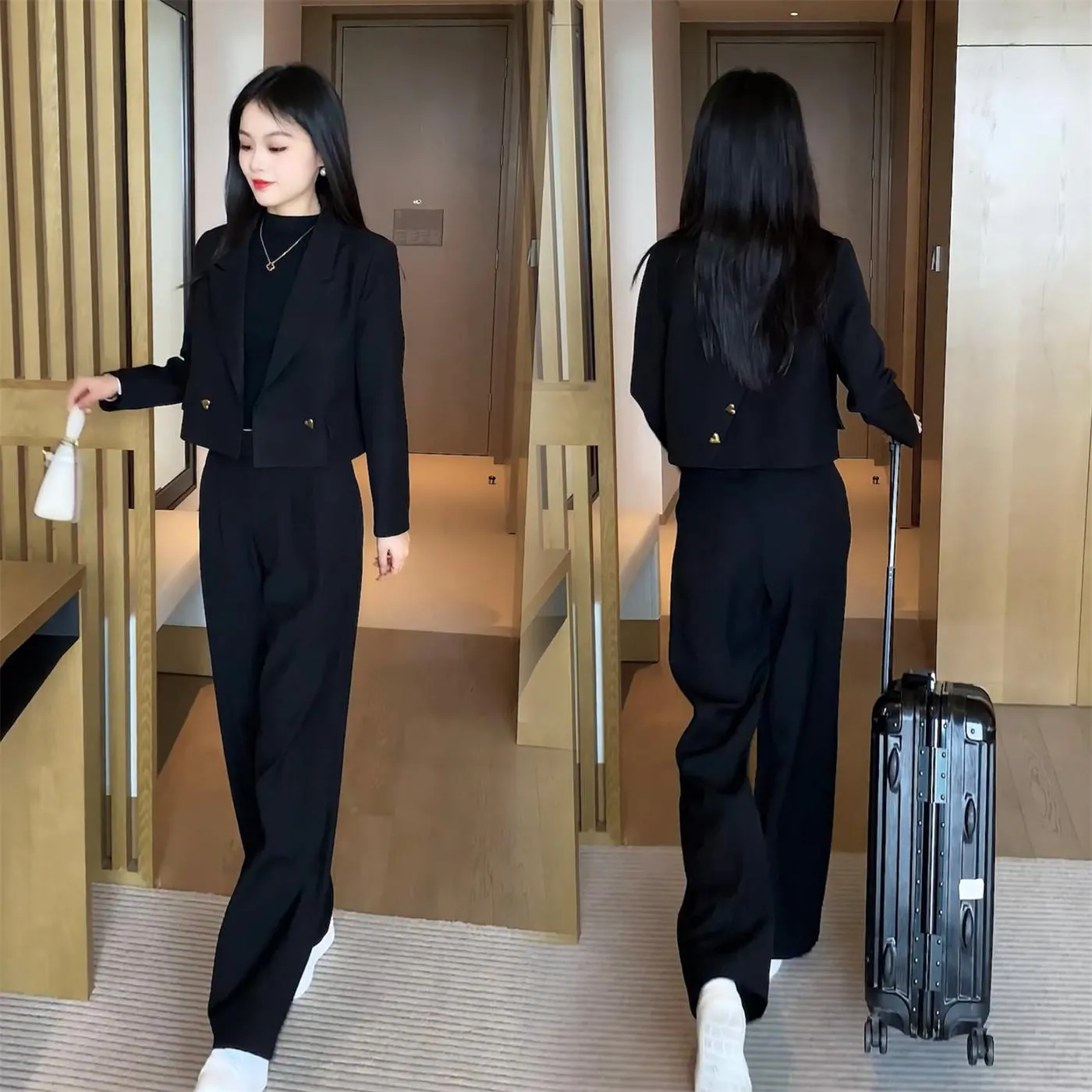 Women's fashionable two-piece suit! 👚