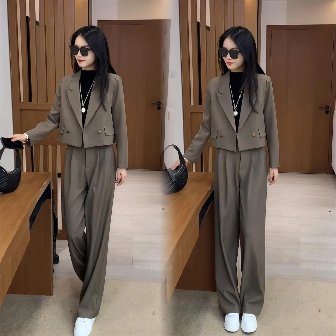 Women's fashionable two-piece suit! 👚