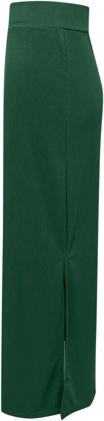 Women's High Waisted Stretch Wrap Hip Maxi Skirts Side Split Bodycon Pencil Skirt Versatile Casual Fashion Skirt