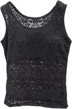 Womens Lace Tank Tops Camisole Built in Bra Padded Bra Vest Sleeveless Tank Tops for Women Girls