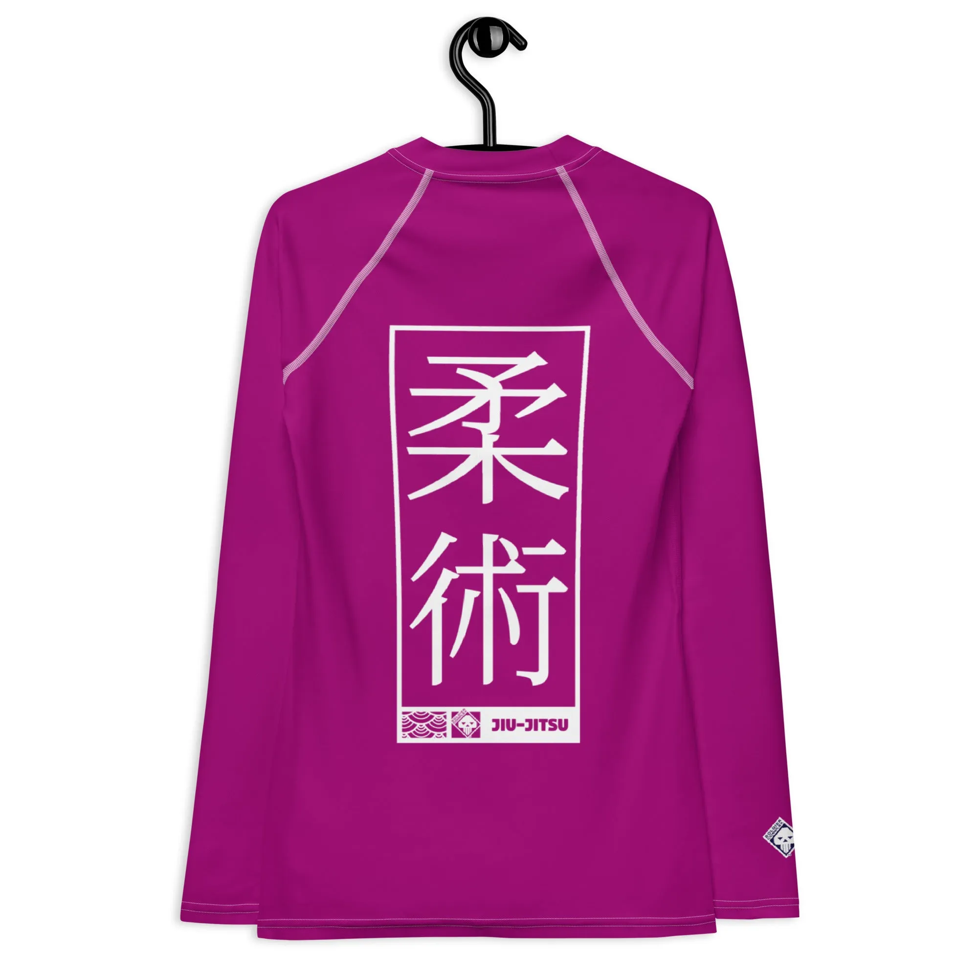 Womens Long Sleeve BJJ Rash Guard - Jiu-Jitsu 014 - Fresh Eggplant