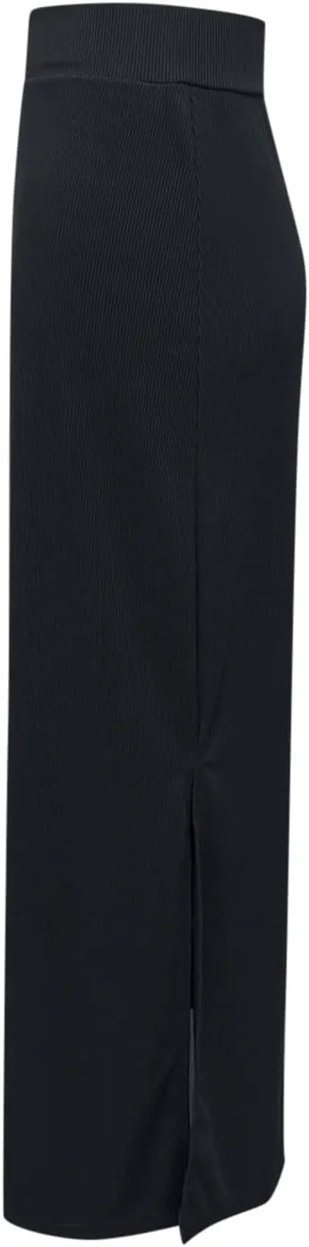 Womens Maxi Skirt Summer Slim Fit Versatile Hip Skirt Elastic Wrapped Split Skirt Fashion Solid Office Work Skirts