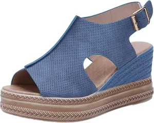 Womens Open Toe Wedges Sandals Fashion Funny Cut Out Orthopedic Comfortable Shoes 2025 Trendy Lightweight Shoes