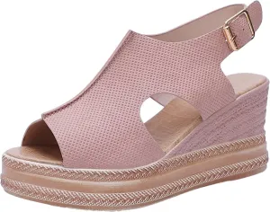 Womens Open Toe Wedges Sandals Fashion Funny Cut Out Orthopedic Comfortable Shoes 2025 Trendy Lightweight Shoes