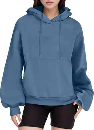 Womens Oversized Hoodies Loose Fit Fleece Sweatshirts Autumm Pullover Sweaters Teen Girls Preppy Top Clothes Womens Fall