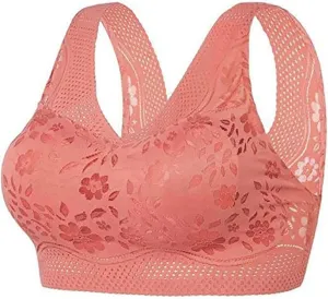 Womens Posture Correcting Bras 2025 Daisy Bra for Seniors Anti Sagging Bras Ice Silk Push Up Bras for Women