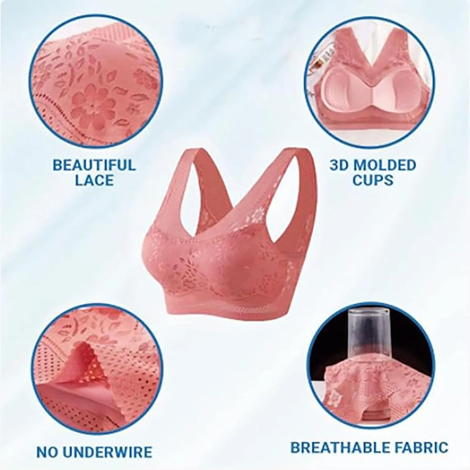 Womens Posture Correcting Bras 2025 Daisy Bra for Seniors Anti Sagging Bras Ice Silk Push Up Bras for Women