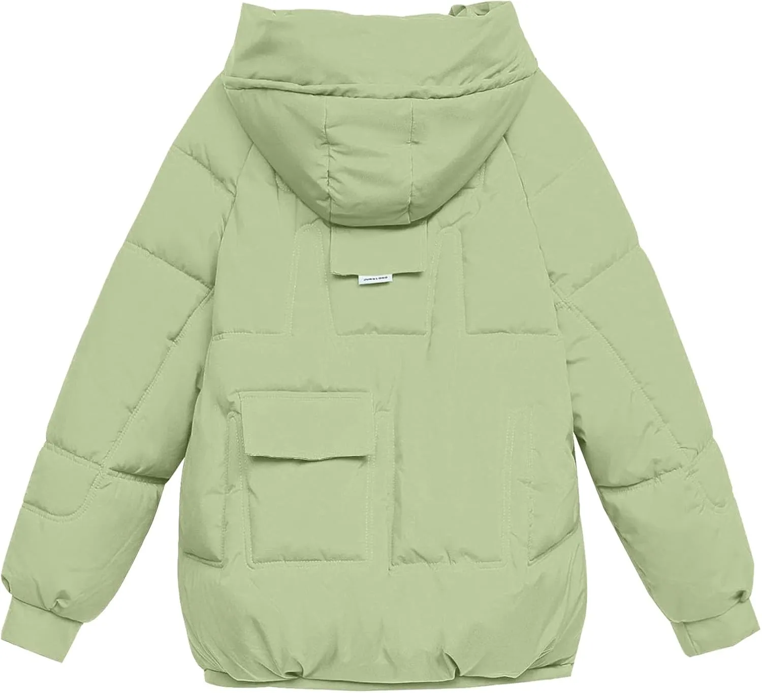 Women's Puffer Jacket Packable Quilted Light Down Jacket Oversized Short Bubble Coat Waterproof Jacket With Hood