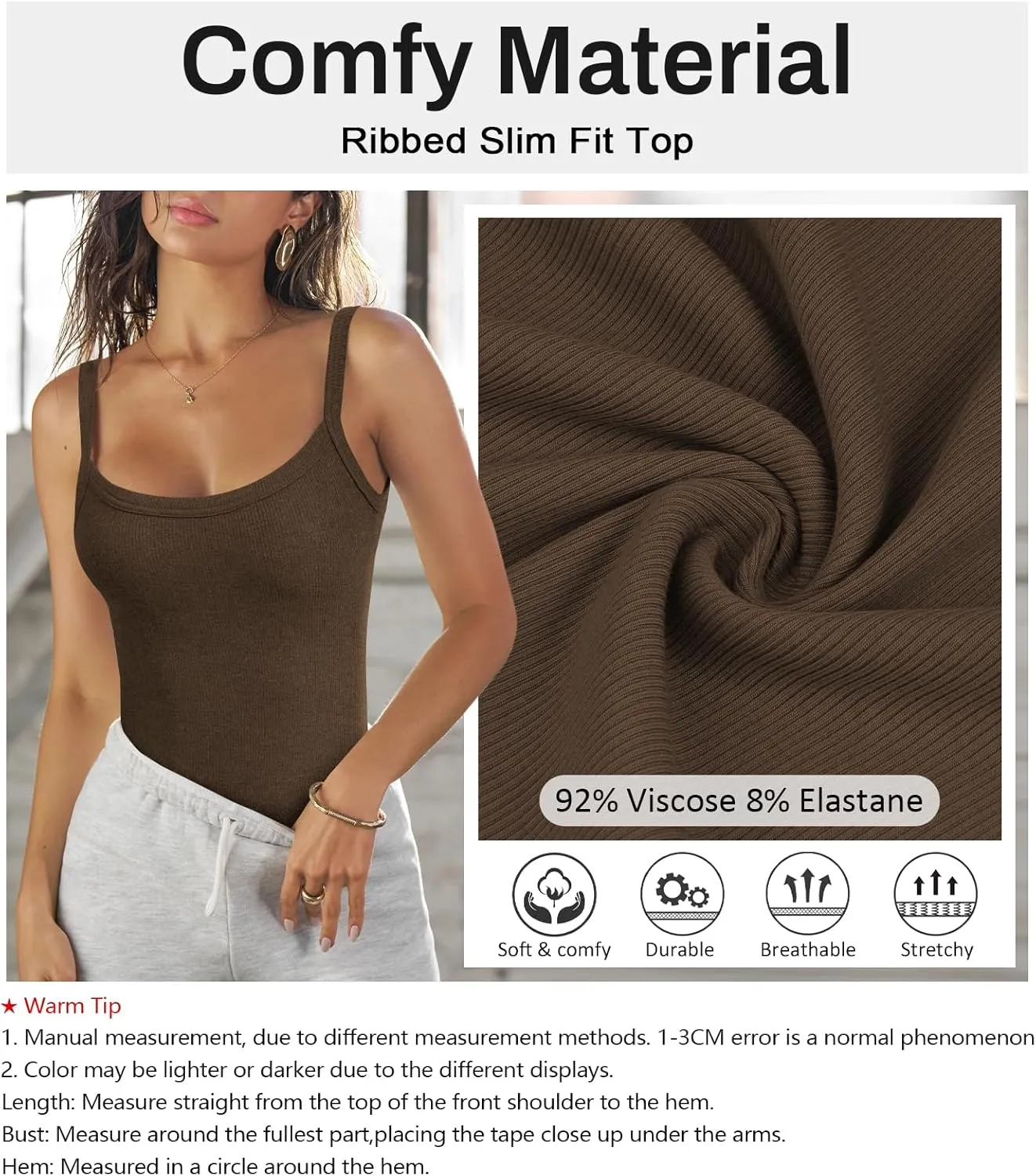 Womens Sexy Low Cut Tank Tops for Women Workout Spaghetti Strap Scoop Neck Ribbed Fitted Backless Basic Going Out Tops
