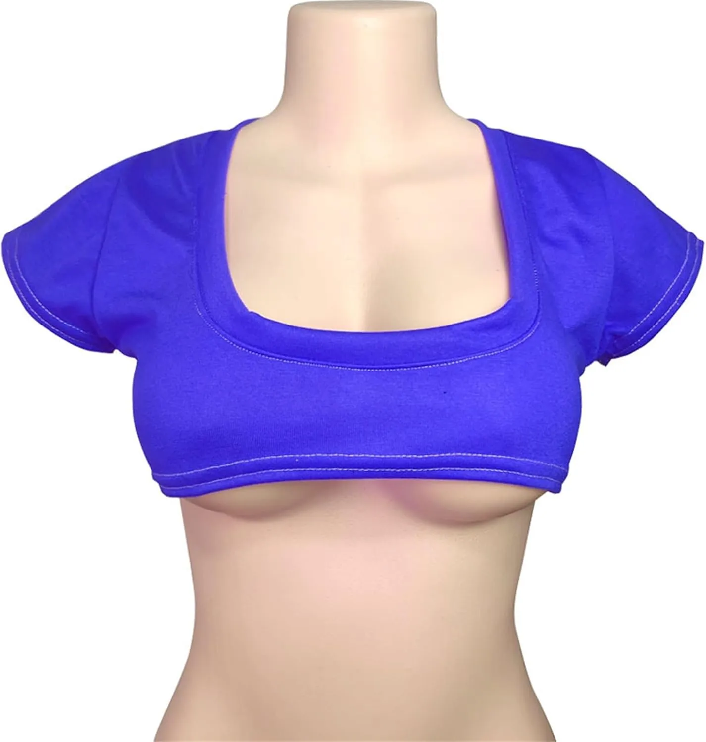 Womens Sexy Stripper Top Cleavage Cover Up Mini Crop Tank Top Crewneck Tiny Slutty Tops Funny Bikini for Women