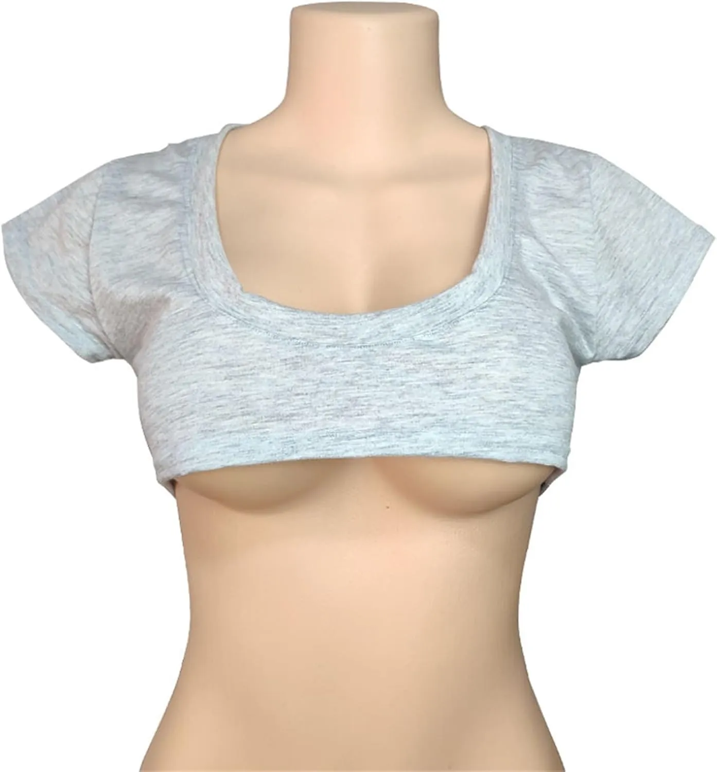 Womens Sexy Stripper Top Cleavage Cover Up Mini Crop Tank Top Crewneck Tiny Slutty Tops Funny Bikini for Women