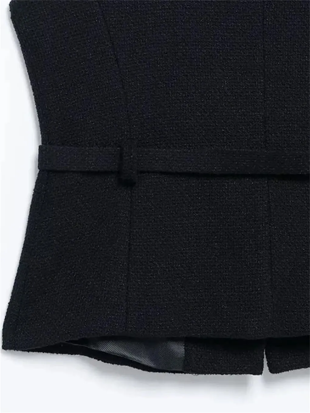 Women's Slim Fit Belted Vest