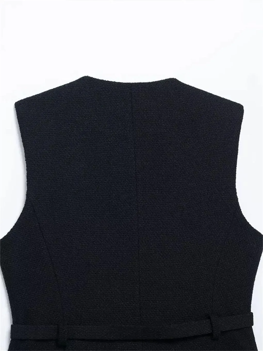 Women's Slim Fit Belted Vest