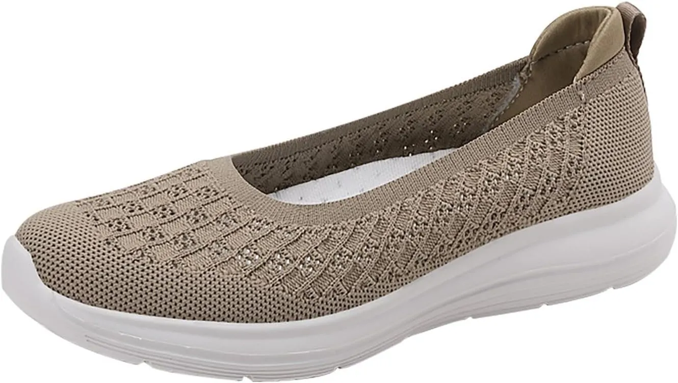 Women's Soft Orthopedic Shoes Breathable Woven Go Walking Slip On Foam Shoes Arch Support Casual Slip on Shoes for Boys