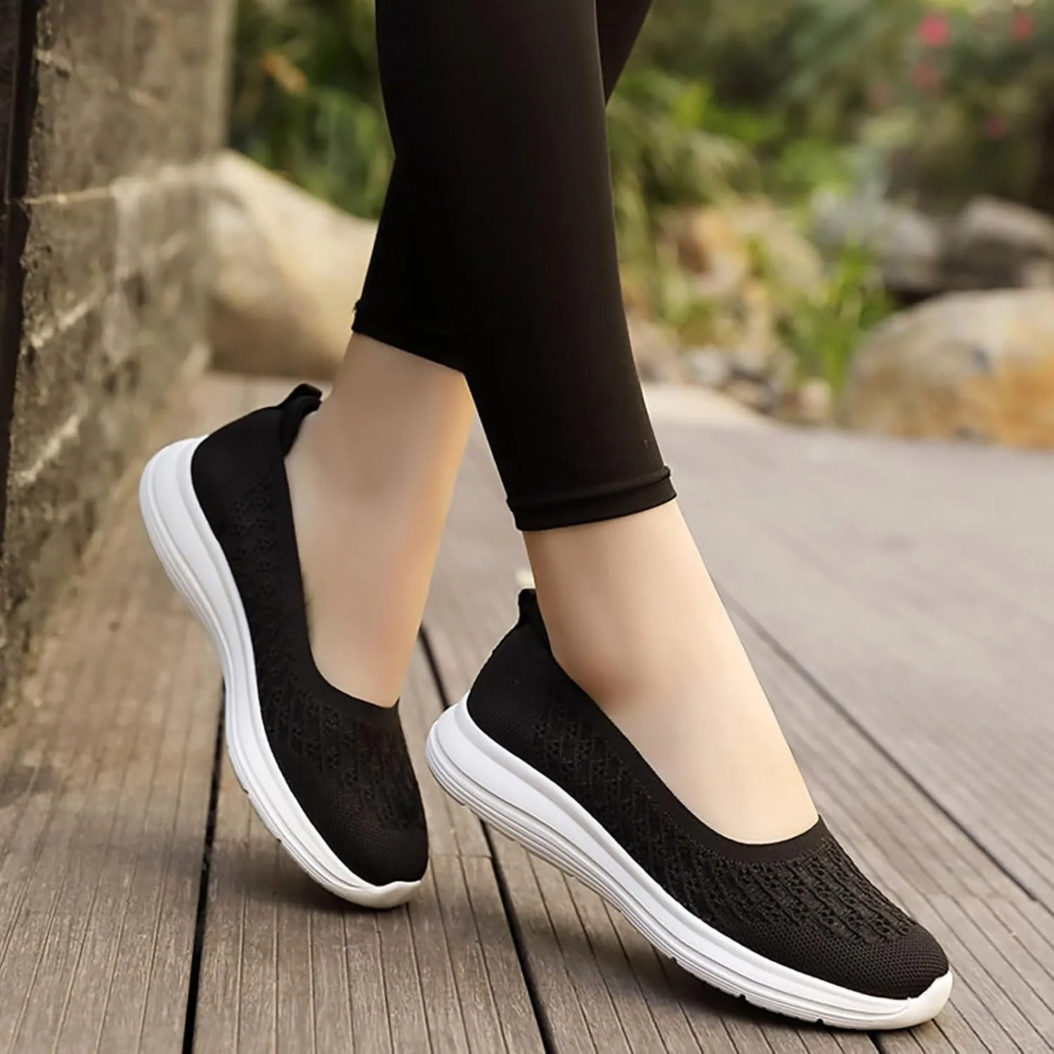 Women's Soft Orthopedic Shoes Breathable Woven Go Walking Slip On Foam Shoes Arch Support Casual Slip on Shoes for Boys