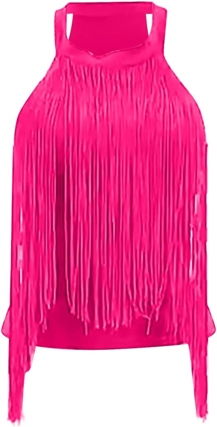 Womens Tank Tops Dressy Casual Sexy Halter Camisole Tops with Tessel Going Out Summer Outfits Sleeveless Fashion 2025