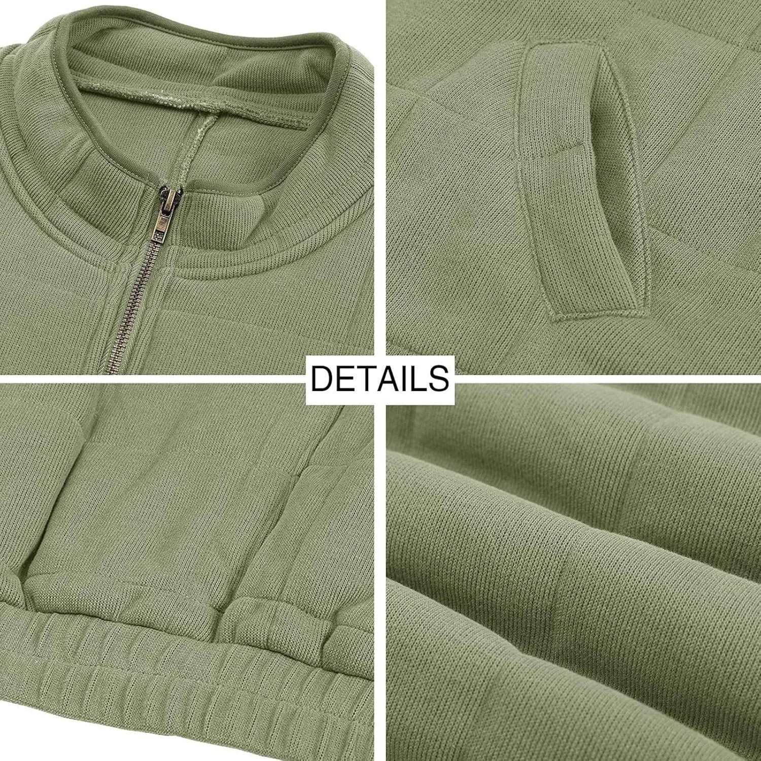 Womens Winter Jacket Stand-Collar Cotton Jacket Loose Pocket Cotton Jacket Warm Winter with 4 Pockets Long Coat